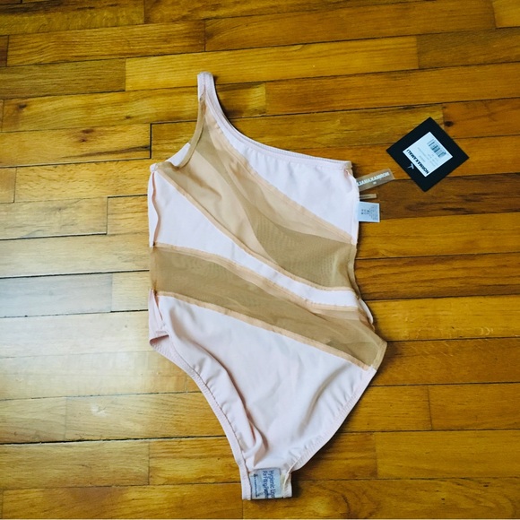 Norma Kamali Snake Mesh Mio Blush One Piece Women’s Swimsuit Size XS - Picture 10 of 16